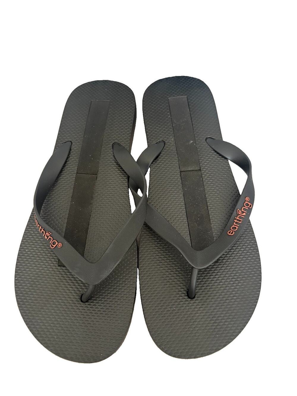 Earthing Grounding Flip Flops Men’s Size M10 Black Conductive Sandals New